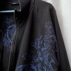 EUC Apt.9 Zip Front Sweatshirt Black SZ XL